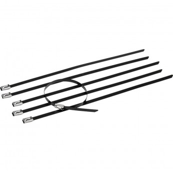 Хомут-стяжка стальная REXANT с полимерным покрытием 400x4,6 мм, упаковка 50 шт. Хомут-стяжка стальная REXANT с полимерным покрытием 400x4,6 мм, упаковка 50 шт.