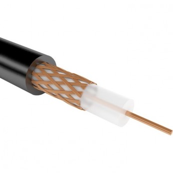 Кабель коаксиальный REXANT РК 75-4-11 200 м черный Кабель коаксиальный REXANT РК 75-4-11 200 м черный