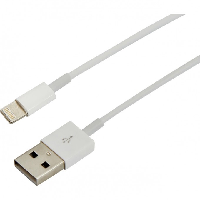 Кабель USB-Lightning REXANT для iPhone PVC 1 м, белый 18-1121-10 Кабель USB-Lightning REXANT для iPhone PVC 1 м, белый 18-1121-10