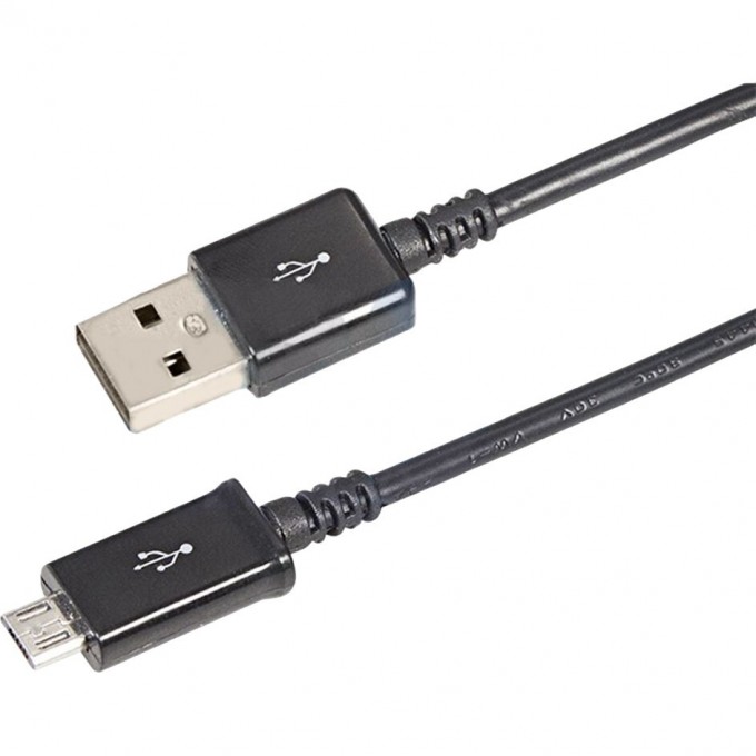 Кабель USB REXANT microUSB длинный штекер 1 м черный 18-4268-20 Кабель USB REXANT microUSB длинный штекер 1 м черный 18-4268-20