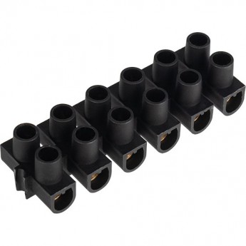 Клеммная колодка REXANT KВ-10 винтовая черный, индивидуальная упаковка Клеммная колодка REXANT KВ-10 винтовая черный, индивидуальная упаковка