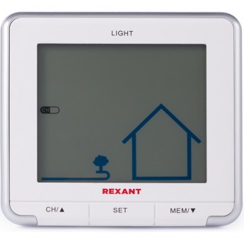 Метеостанция REXANT S637B с жк-экраном и беспроводным датчиком Метеостанция REXANT S637B с жк-экраном и беспроводным датчиком