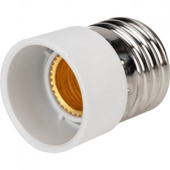 Переходник цокольный REXANT E27-E14 белый