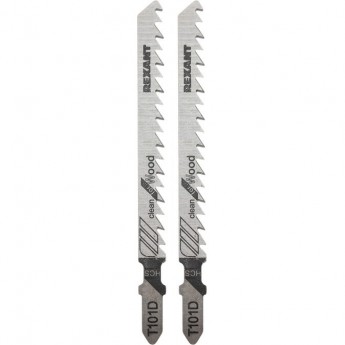 Пилка для электролобзика REXANT 100 мм 6 з/д 6-60 мм T101D (2 шт./уп.) (дерево)