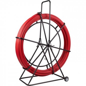 Протяжка кабельная REXANT (УЗК в тележке), стеклопруток d=11,0 мм, 100 м красная Протяжка кабельная REXANT (УЗК в тележке), стеклопруток d=11,0 мм, 100 м красная