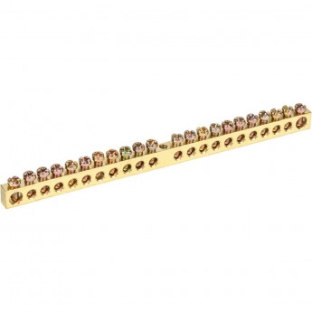 Шина REXANT PEN «земля-ноль» 6х9 мм 22/1 (22 группы/крепеж по центру) Шина REXANT PEN «земля-ноль» 6х9 мм 22/1 (22 группы/крепеж по центру)