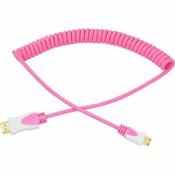Шнур REXANT mini HDMI - HDMI розовый витой 2 м Шнур REXANT mini HDMI - HDMI розовый витой 2 м