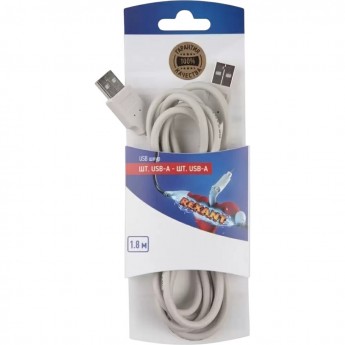 Шнур REXANT штекер USB-А - штекер USB-A 1.8M Шнур REXANT штекер USB-А - штекер USB-A 1.8M