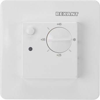 Терморегулятор механический REXANT RX-308U белый (совместим с Schneider серии Unica) Терморегулятор механический REXANT RX-308U белый (совместим с Schneider серии Unica)