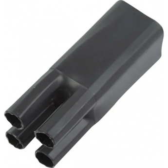 Термоусаживаемая перчатка REXANT на 4 жилы 38.0/18.0 мм черная Термоусаживаемая перчатка REXANT на 4 жилы 38.0/18.0 мм черная