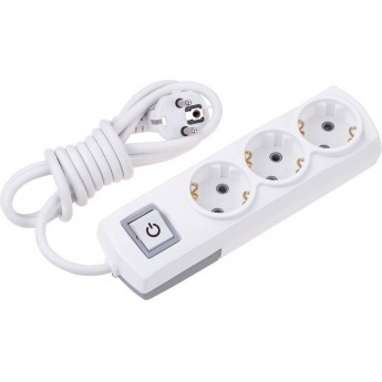 Удлинитель REXANT PREMIUM 3 гнезда, 3м, 3х1,5мм², с/з, с выключателем, белый Удлинитель REXANT PREMIUM 3 гнезда, 3м, 3х1,5мм², с/з, с выключателем, белый