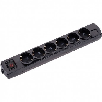 Удлинитель REXANT PREMIUM 6 гнезд, 1,5м, 3х1,5мм², с/з, с выключателем, черный Удлинитель REXANT PREMIUM 6 гнезд, 1,5м, 3х1,5мм², с/з, с выключателем, черный