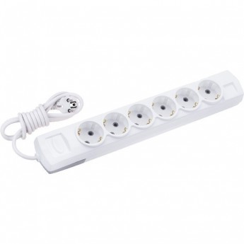 Удлинитель REXANT PREMIUM 6 гнезд, 3м, 3х1,5мм², с/з, белый Удлинитель REXANT PREMIUM 6 гнезд, 3м, 3х1,5мм², с/з, белый